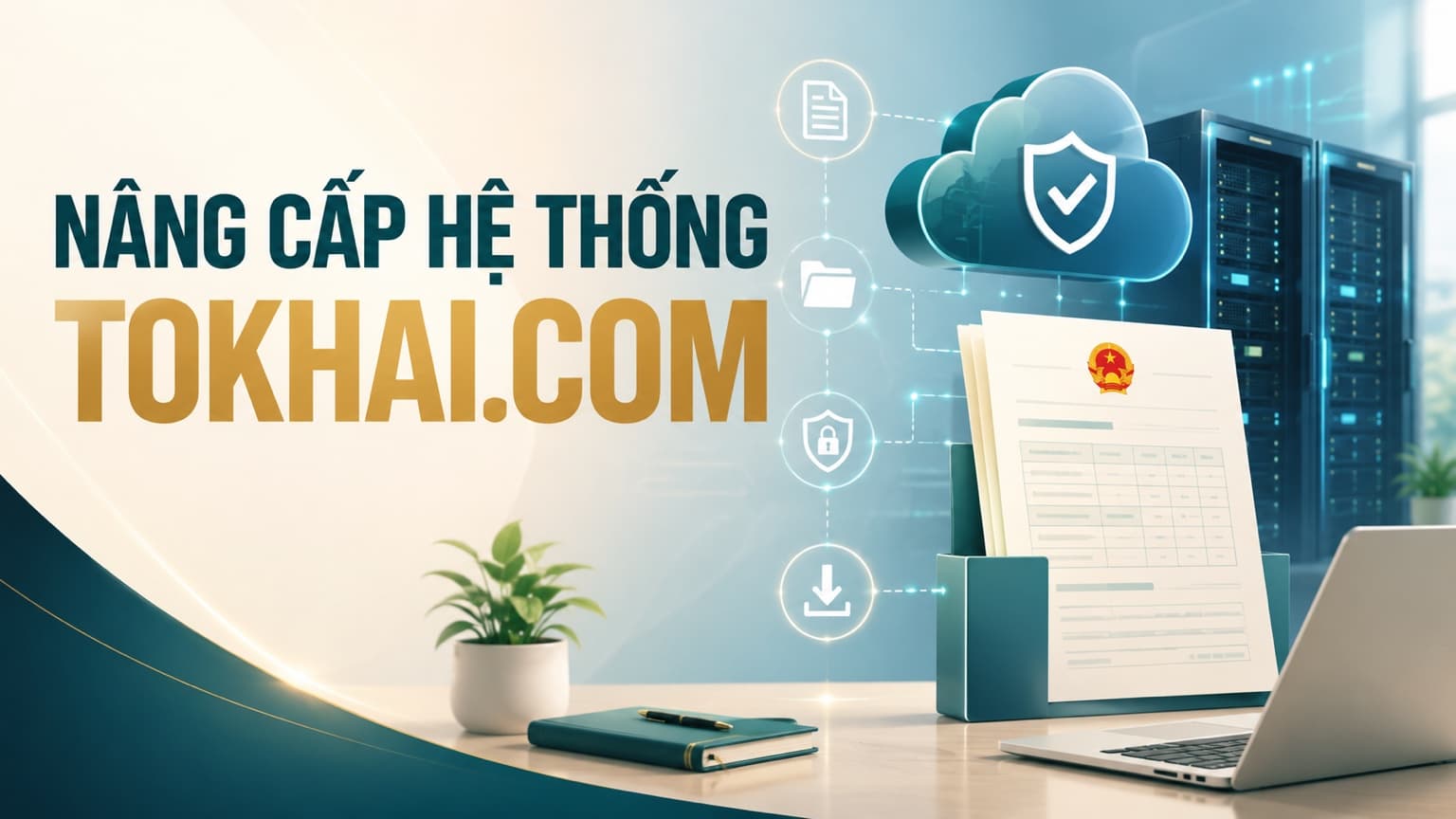 Thông báo nâng cấp hệ thống xuất tờ khai TOKHAI.COM