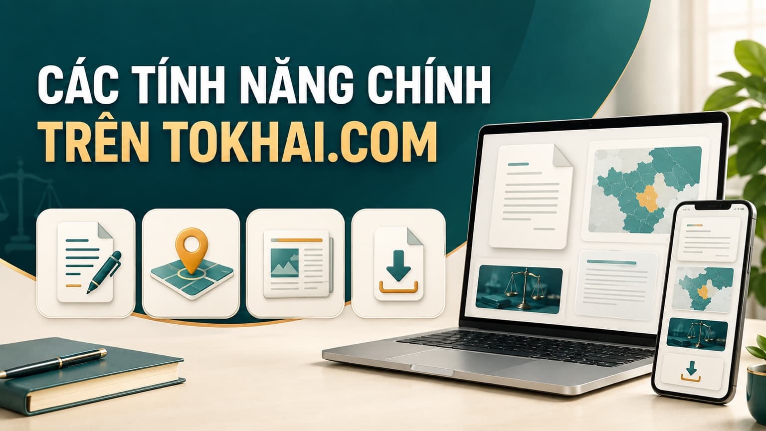 Giới thiệu các tính năng chính trên TOKHAI.COM